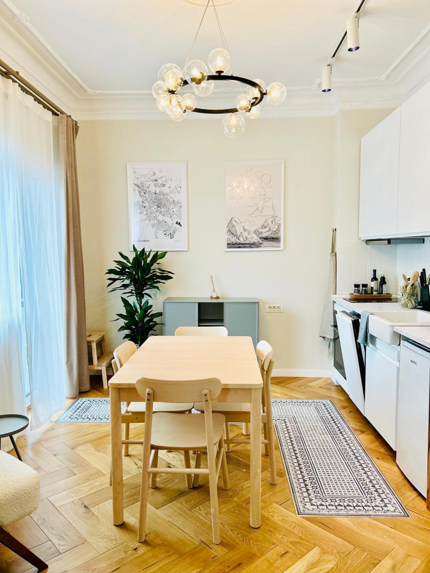 公寓 Ultracentral Lux Boutique 1br Ap Near Subway 布加勒斯特